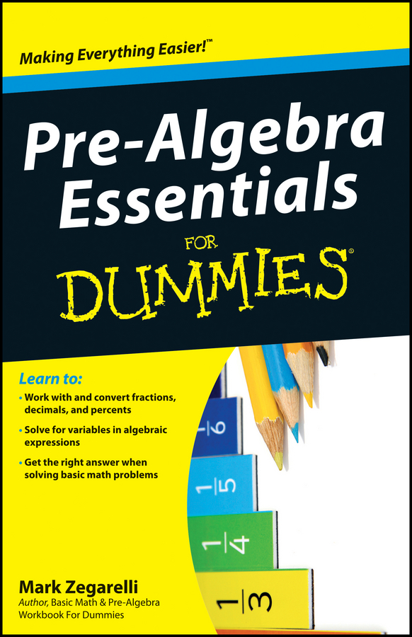 Pre-Algebra Essentials For Dummies