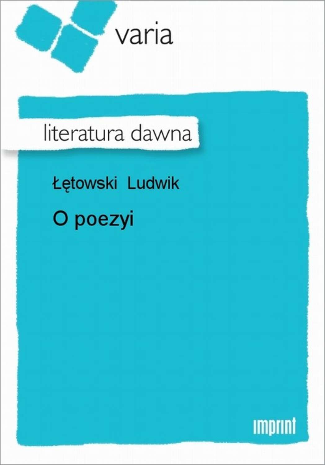 O poezyi