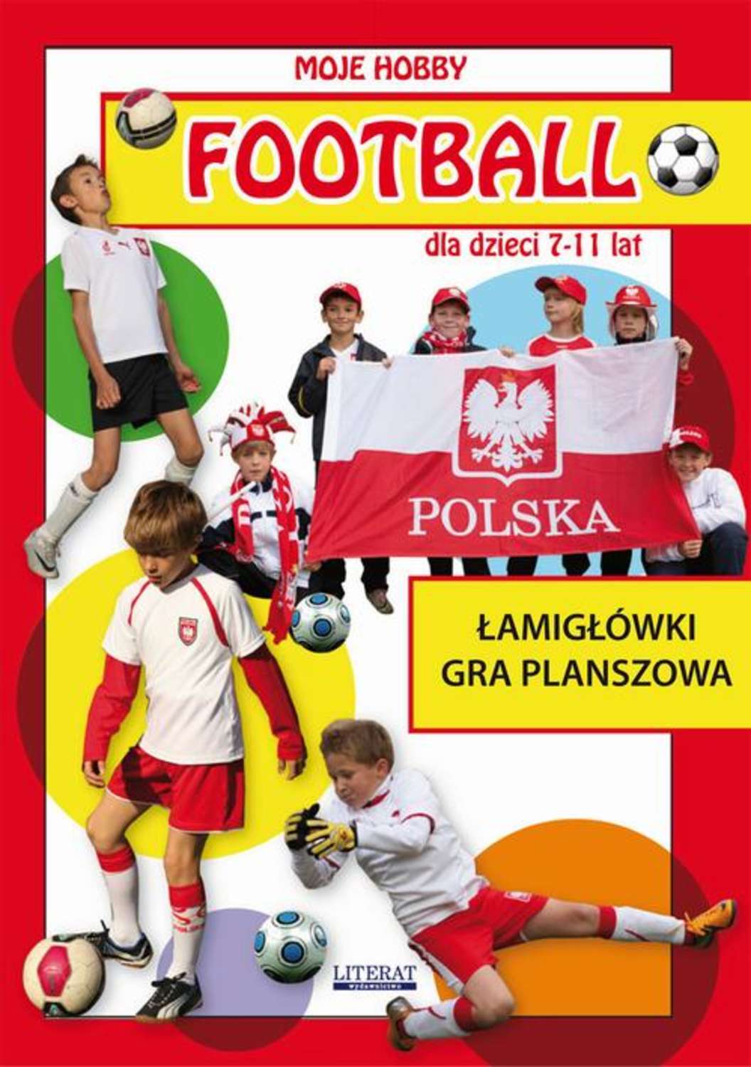 Football dla dzieci 7-11 lat. Łamigłówki. Gra planszowa