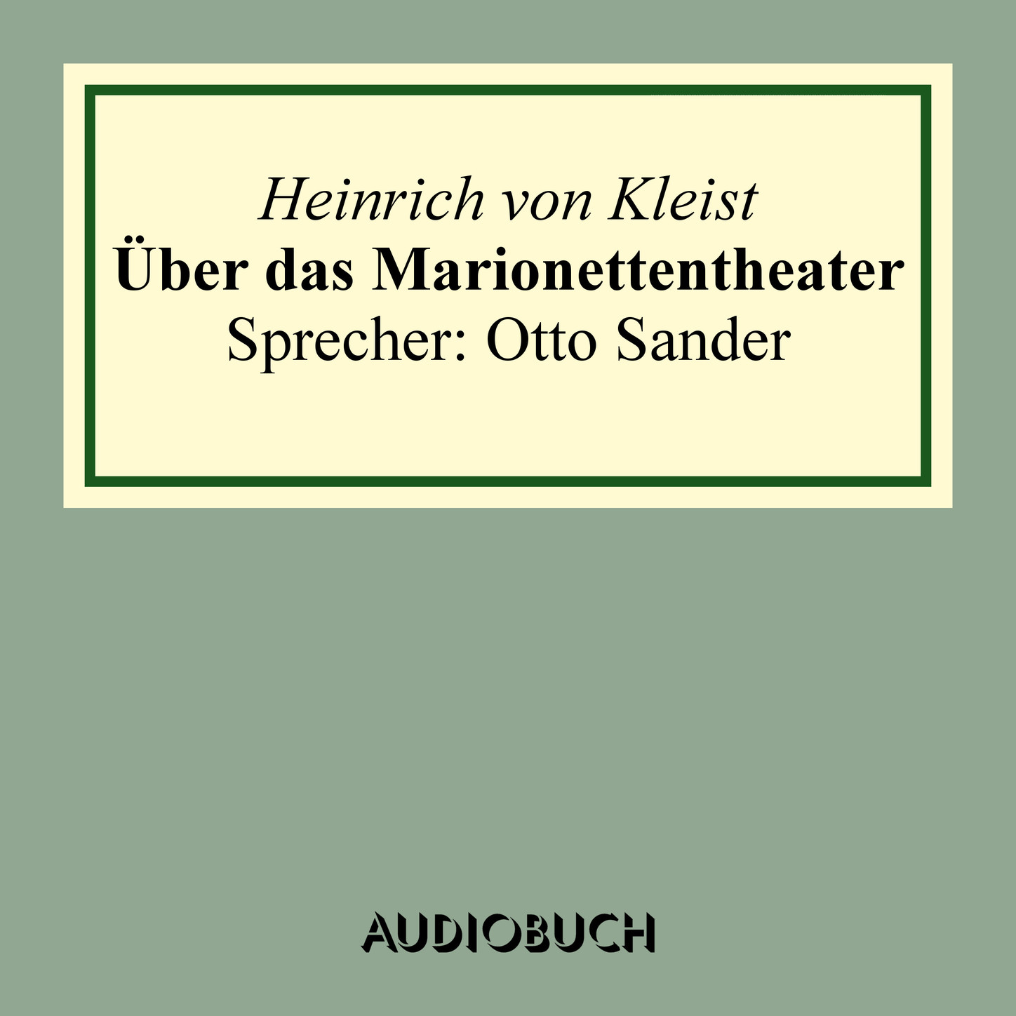 Über das Marionettentheater