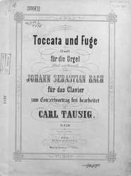 Toccata und Fuge (D-moll) fur die Orgel v. Jogann Sebastian Bach