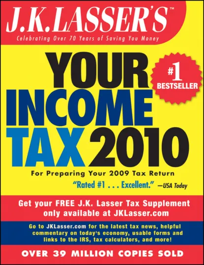 Обложка книги J.K. Lasser's Your Income Tax 2010. For Preparing Your 2009 Tax Return, J.K. Institute Lasser