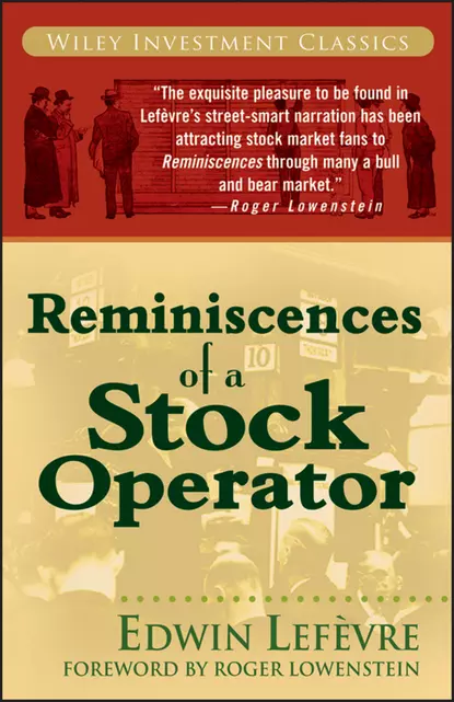 Обложка книги Reminiscences of a Stock Operator, Edwin  Lefevre