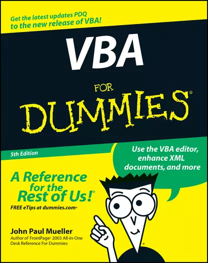 Обложка книги VBA For Dummies, John Paul Mueller