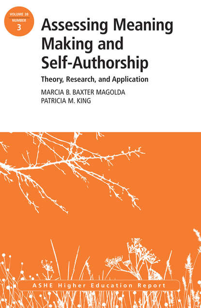 Assessing Meaning Making and Self-Authorship: Theory, Research, and Application. ASHE Higher Education Report 38:3 (Magolda Marcia B.Baxter). 