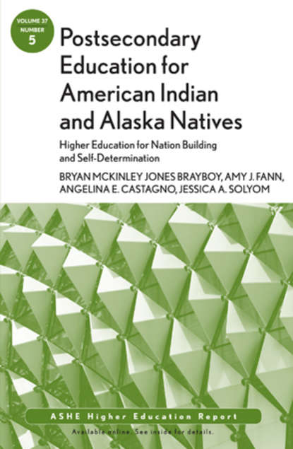 

Postsecondary Education for American Indian and Alaska Natives: Higher Education for Nation Building and Self-Determination. ASHE Higher Education Report 37:5