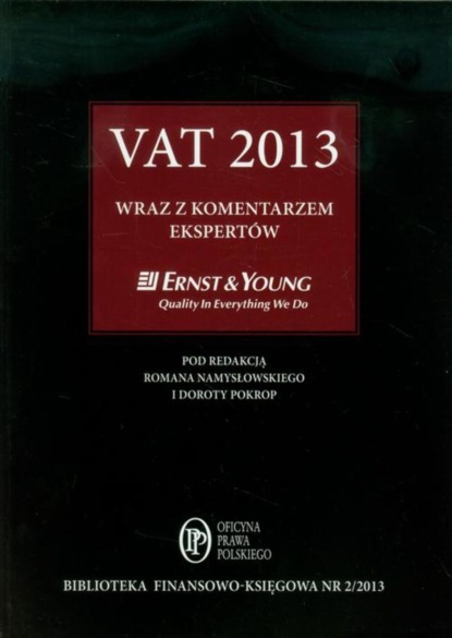 

VAT 2013 wraz z komentarzem ekspertów