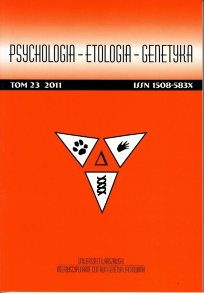 

Psychologia-Etologia-Genetyka nr 23/2011