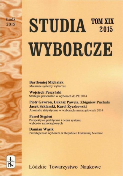 

Studia Wyborcze t. 19