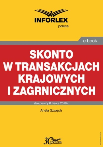 Aneta Szwęch - Skonto w transakcjach krajowych i zagranicznych