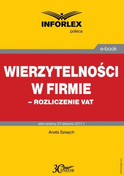 Aneta Szwęch - Wierzytelności w firmie – rozliczenie VAT