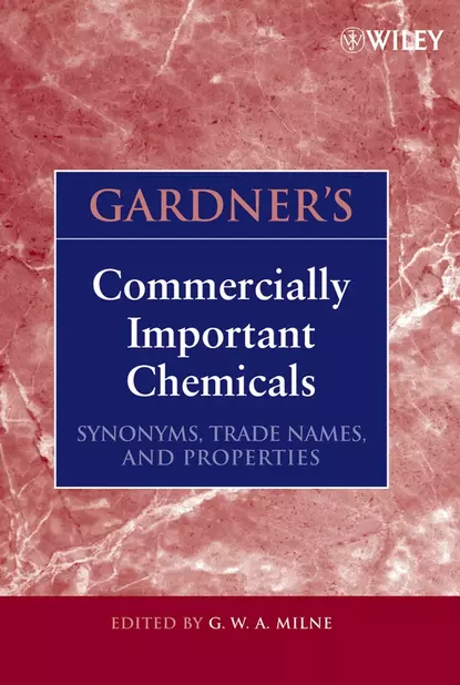 Обложка книги Gardner's Commercially Important Chemicals, G. W. A. Milne