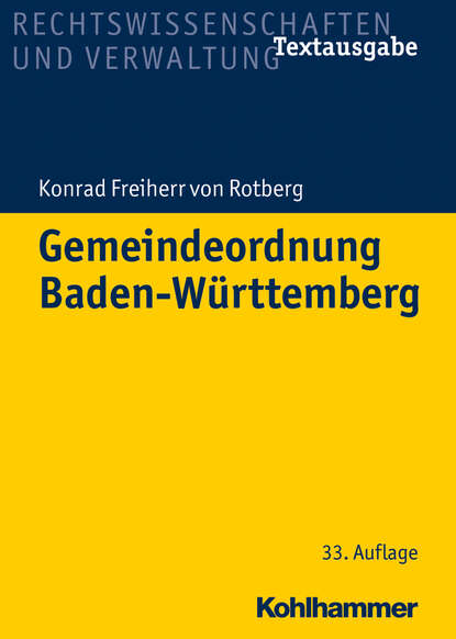 

Gemeindeordnung Baden-Württemberg