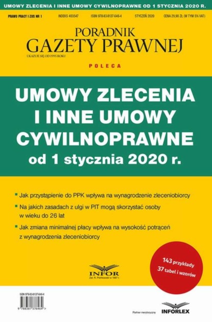 praca zbiorowa - Umowy zlecenia i inne umowy cywilnoprawne od 1 stycznia 2020 r.