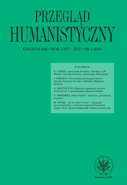 

Przegląd Humanistyczny 2020/1 (468)