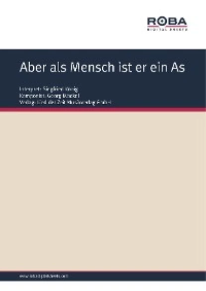 Обложка книги Aber als Mensch ist er ein As, Wolfgang Brandenstein