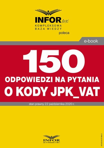 praca zbiorowa - 150 odpowiedzi na pytania o kody w JPK_VAT