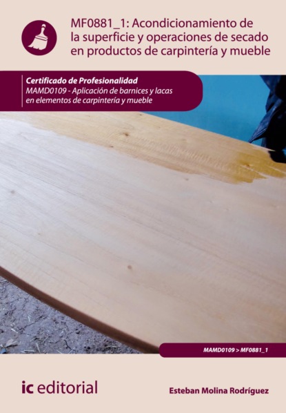Esteban Molina Rodríguez - Acondicionamiento de la superficie y operaciones de secado en productos de carpintería y mueble. MAMD0109