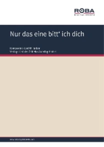 Обложка книги Nur das eine bitt' ich dich, F. Zell