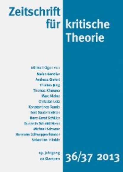 Thomas Jung - Zeitschrift für kritische Theorie / Zeitschrift für kritische Theorie, Heft 36/37
