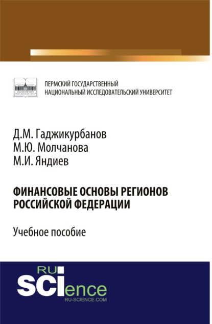 

Финансовые основы регионов Российской Федерации. (Бакалавриат). Учебное пособие.