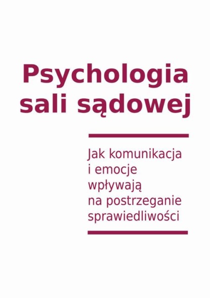 

Psychologia sali sądowej