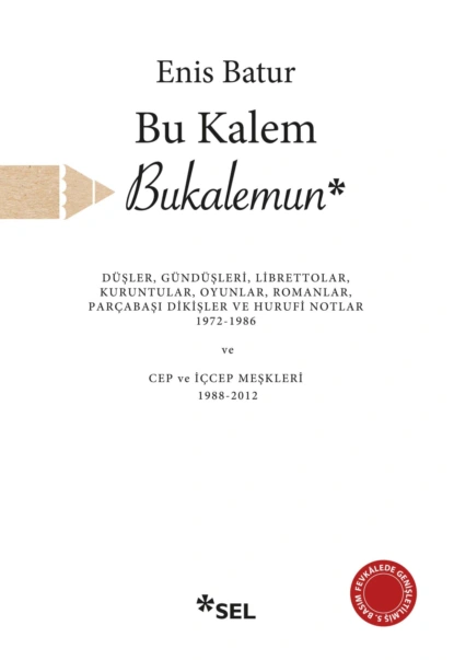 Обложка книги Bu Kalem Bukalemun, Enis Batur