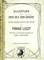 Ouverture und Arie des don Sanche aus der einactigen Operette \"Don Sanche\" von F. Liszt